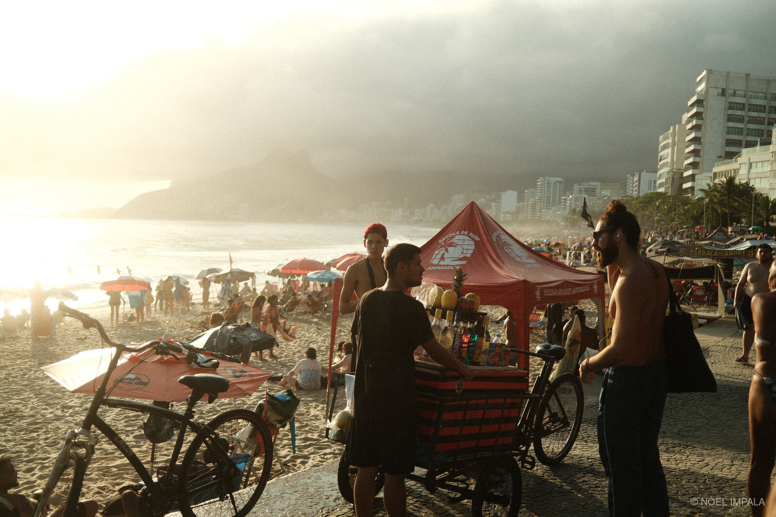 Beach at golden hour