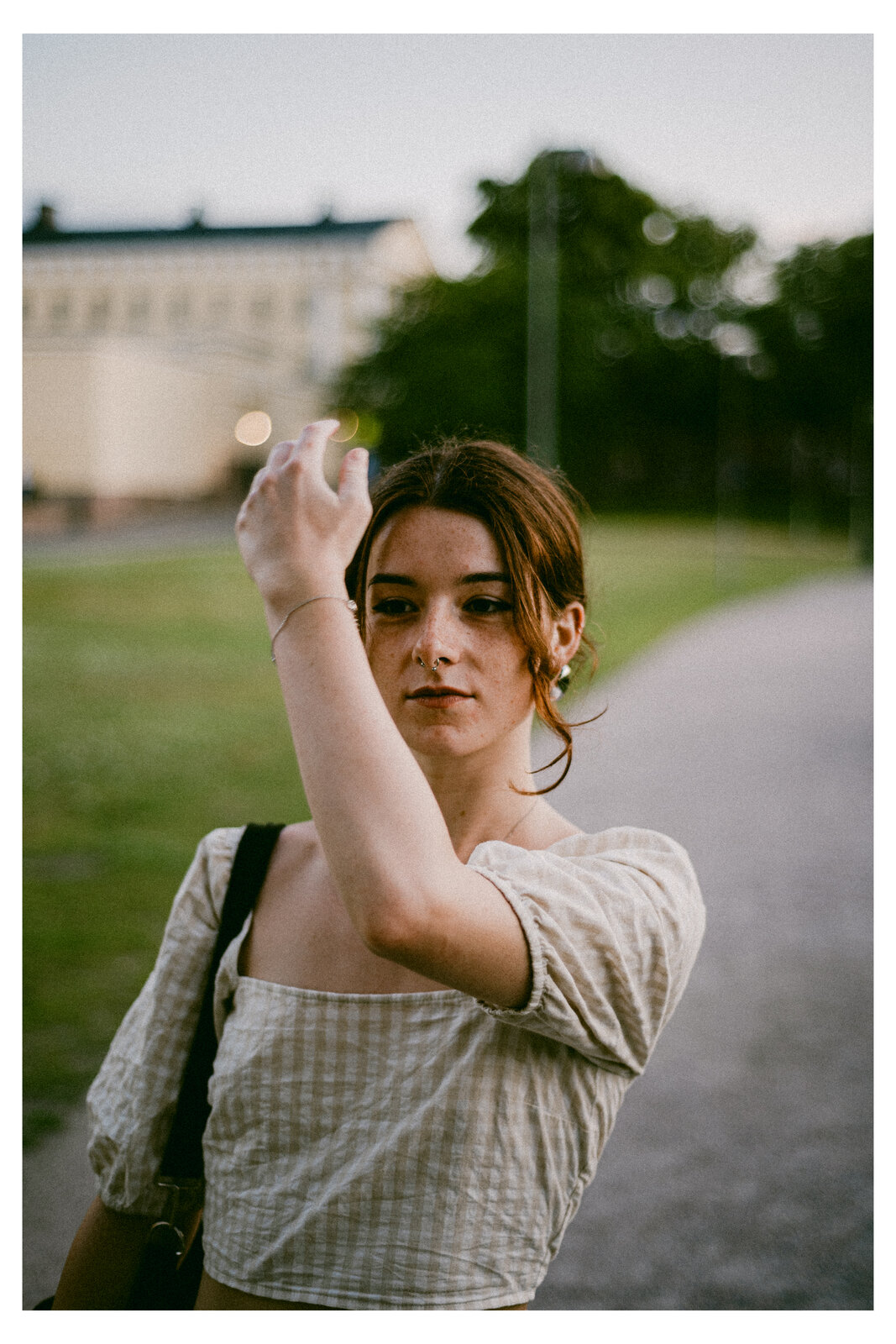 Woman in golden light